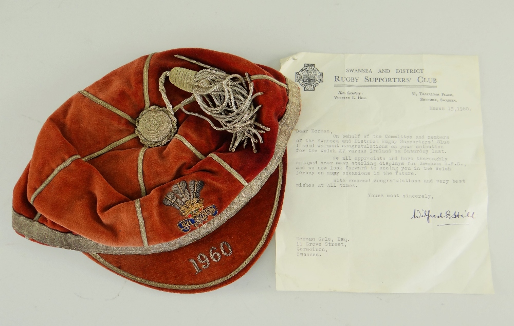 1960 Wales Rugby Cap - Norman Gale
